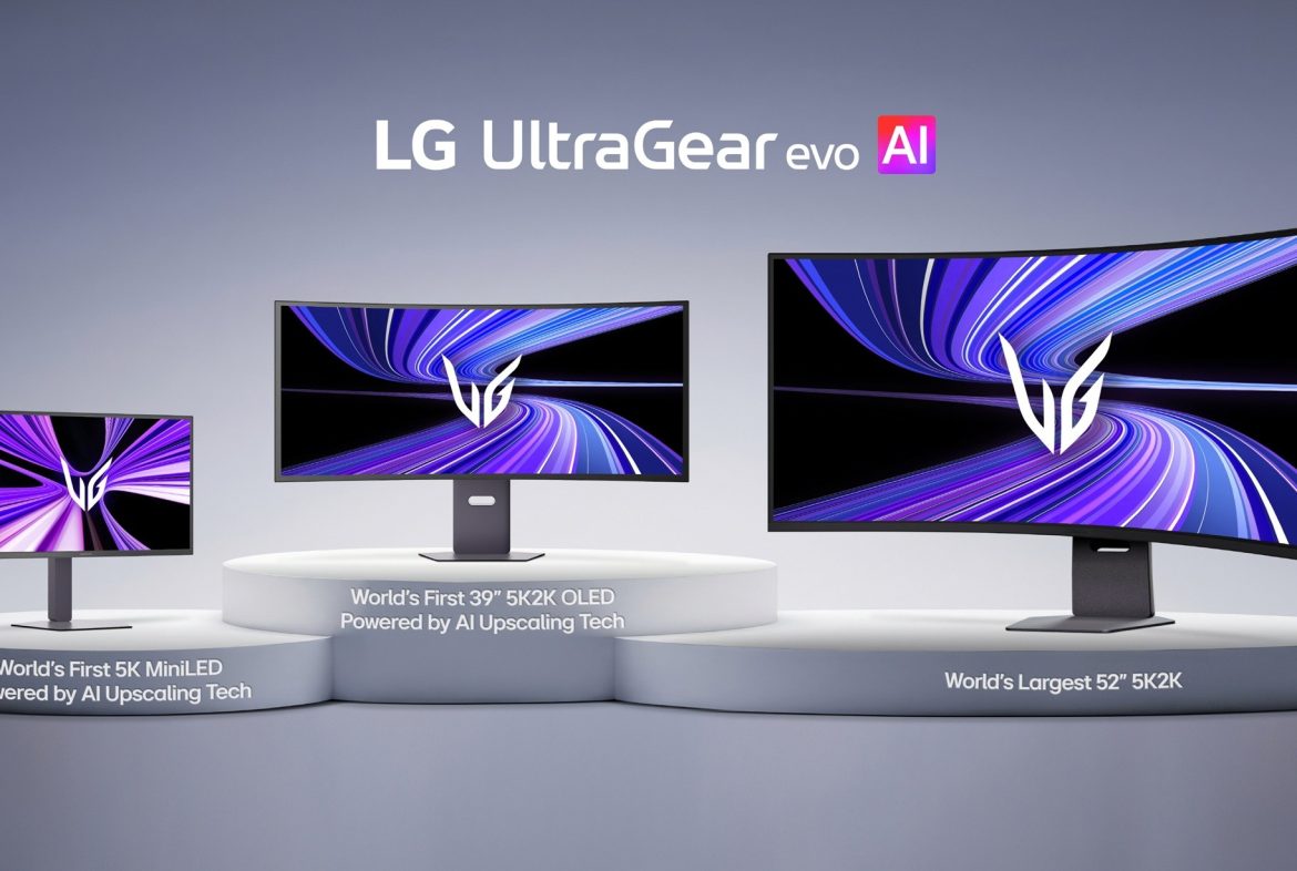 LG unveils new UltraGear evo gaming displays featuring AI upscaling
