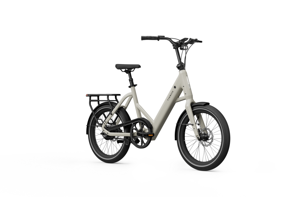 Tenways’ sleek e-bike bends and collapses to lay flat