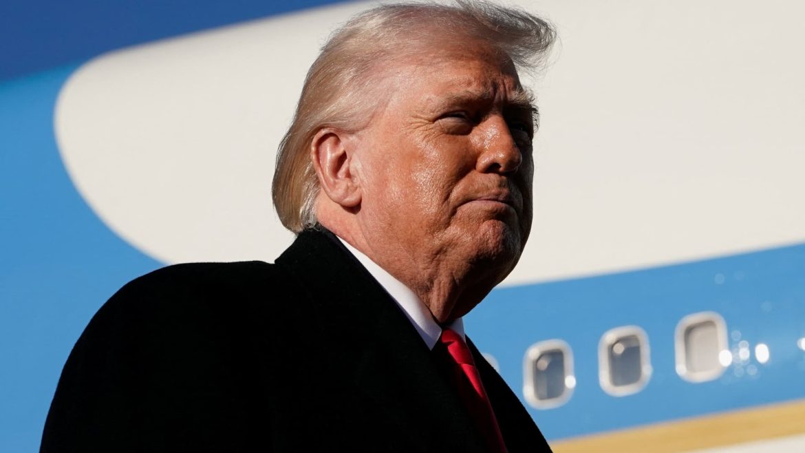 Trump states that he is contemplating a targeted military action against Iran.