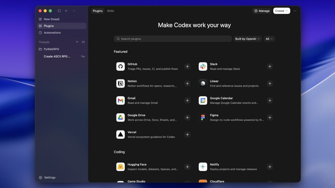 With the new plugins feature, OpenAI officially expands Codex beyond coding