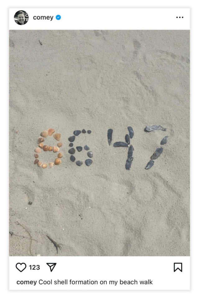 Anti-Trump Instagram pic of seashells now sufficient to indict former FBI directors