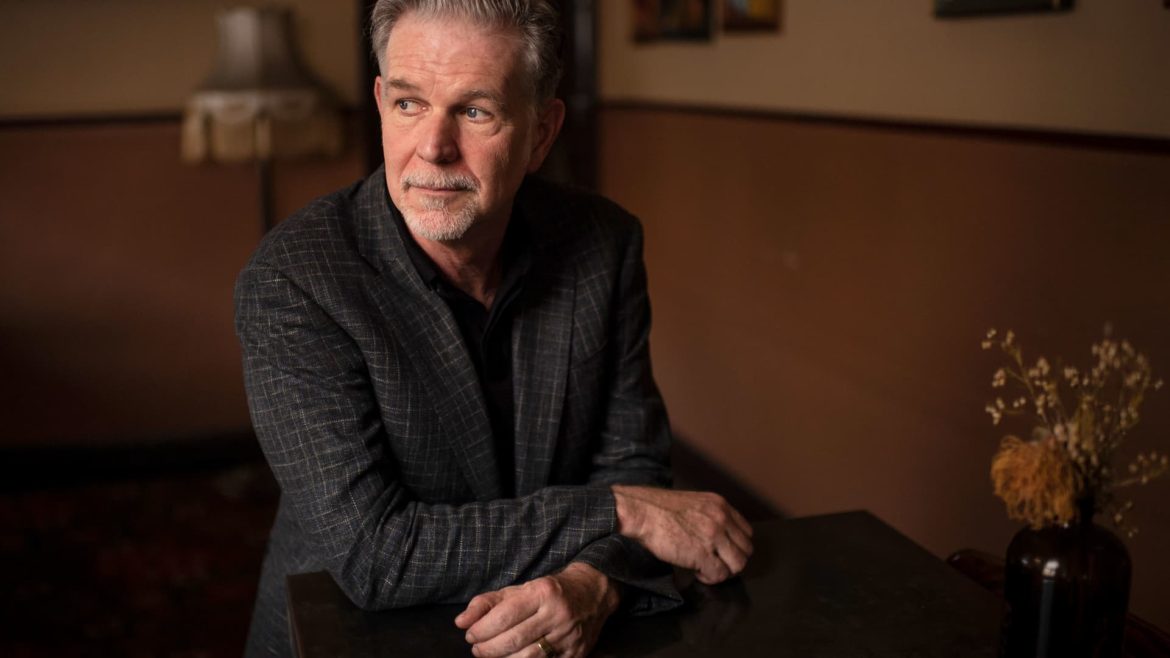 Netflix shares drop as the streaming service confirms its outlook, with Reed Hastings announcing his departure from the board.