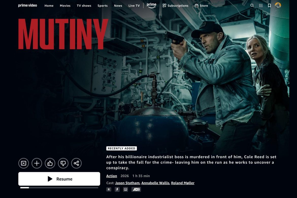 Amazon seemingly leaked Jason Stathamâs entire Mutiny movie