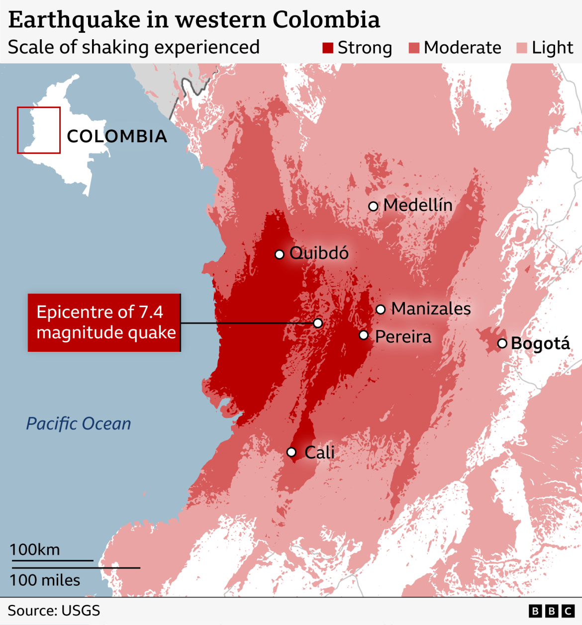 Rescuers scramble for survivors with 180 dead in Colombia earthquake